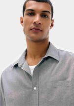 پیراهن کتان هرینگ طوسی روشن - Image 6