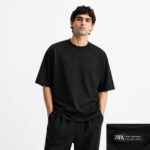تیشیرت زارا بیسیک مشکی - Image 2